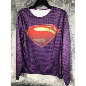 Superman Women’s Pull Over Shirt Adult Size Extra Large